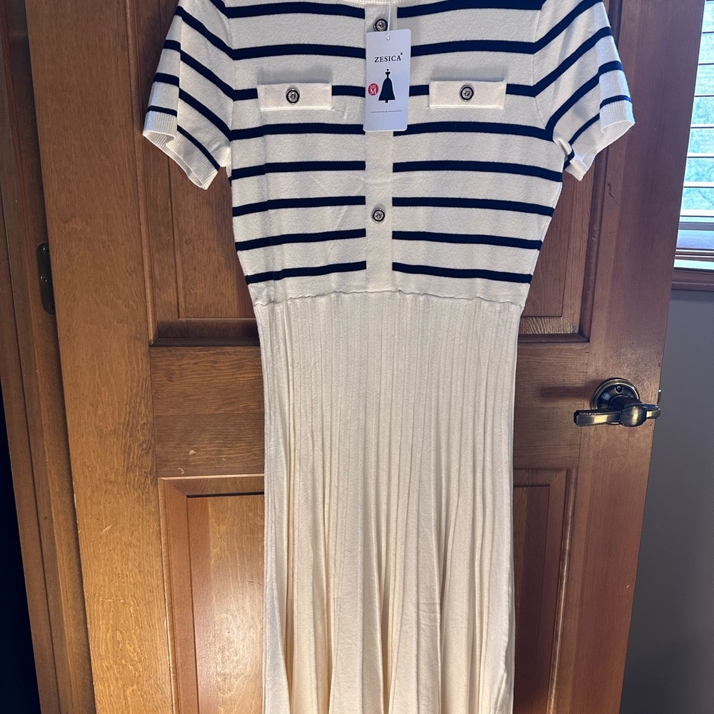 Zesica Striped Knit Dress